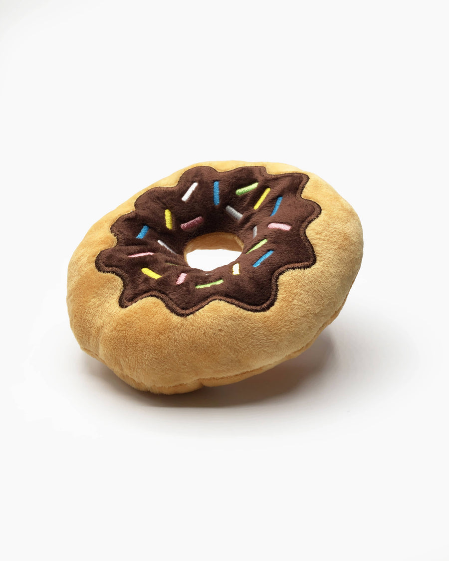 Chocolate Donut Squeaky Toy